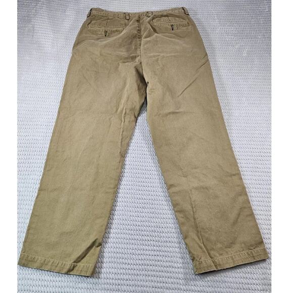 Orvis Pants Mens Size 34 Flat Front Khaki Work Wear Casual - Picture 8 of 9